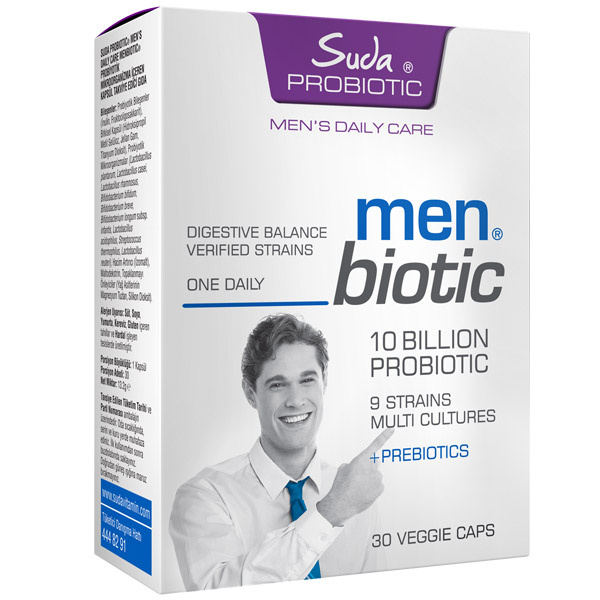 Suda Probiotic Men Daily Care Probiotics 30 Kapsül