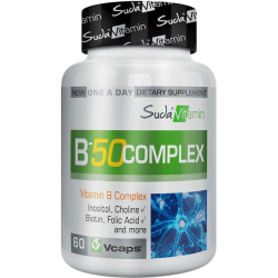 Suda Vitamin - Suda Vitamin B 50 Complex 60 Bitkisel Kapsül Suda Vitamin - Suda Vitamin B 50 Complex 60 Bitkisel Kapsül