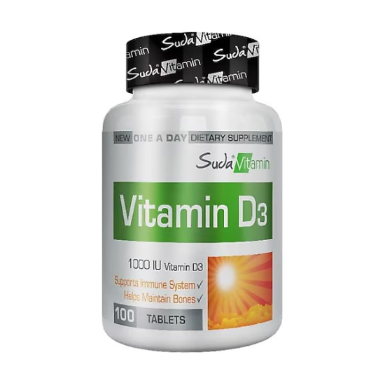 Suda Vitamin D3 1000 IU 100 Tablet
