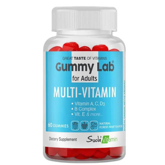  Suda Vitamin Gummy Lab Süper Multivitamin 60 Sakız Tablet - 1