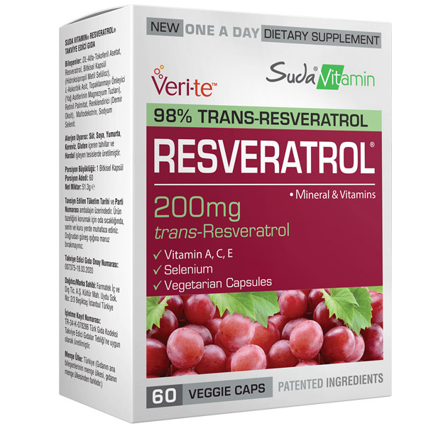 Suda Vitamin Resveratrol 60 Kapsül