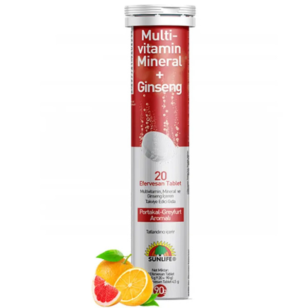 Sunlife Multivitamin Mineral Ginseng 20 Suda Eriyen Tablet