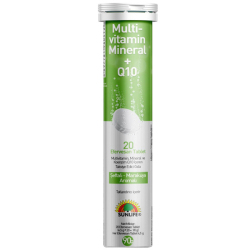 Sunlife - Sunlife Multivitamin Mineral Q10 Efervesan 20 Tablet Sunlife - Sunlife Multivitamin Mineral Q10 Efervesan 20 Tablet