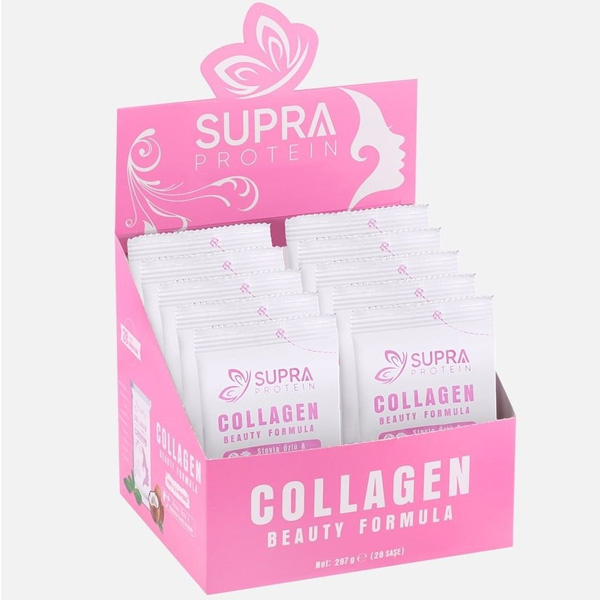 Supra Protein Collagen Beauty Formula 28 Saşe Hindistan Cevizi Aromalı