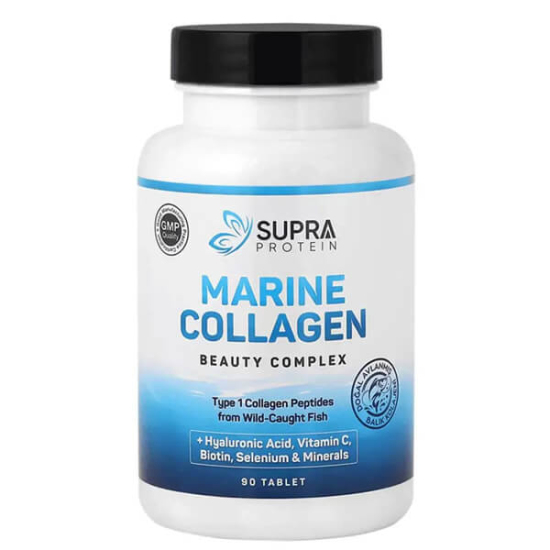 Supra Protein Marine Collagen Beauty Complex 90 tablet 3 tablette 2100 mg kolajen hidrolizat 100 mg hyaluronik asit- 1
