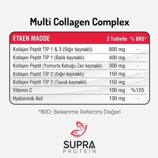 Supra Protein Multi Collagen Complex 60 Tablet - 3