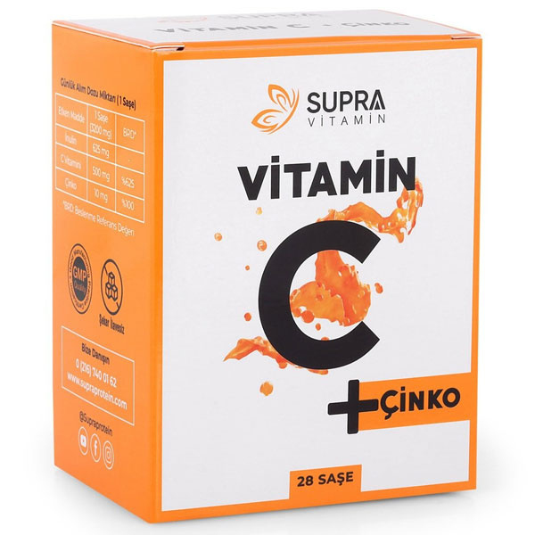 Supra Protein Vitamin C Çinko 28 Saşe