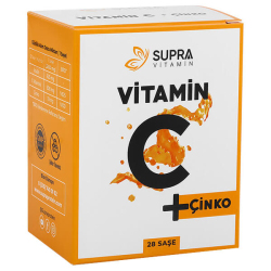 Supra Protein Vitamin C Çinko 28 Saşe - Supra Protein
