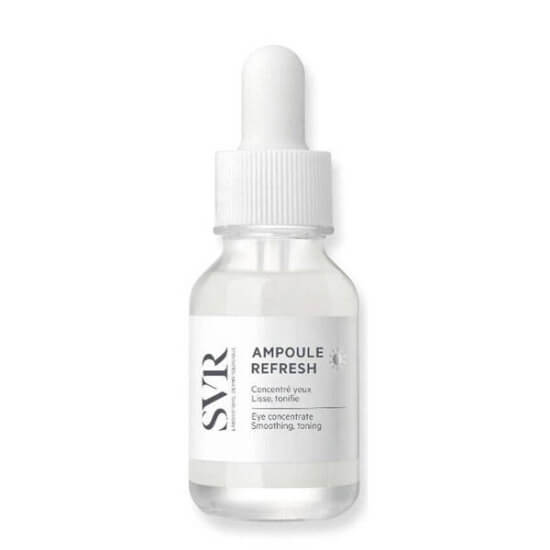 SVR Ampoule Refresh göz serumu 15 ml metal uçlu, %2 bitkisel kafein ve deniz yosunu özlü ferahlatıcı göz konsantresi- 1