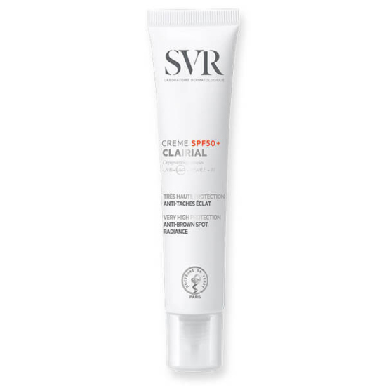 SVR Clairial SPF 50+ leke karşıtı güneş kremi 40 ml, yüz boyun için yüksek koruma, leke oluşumunu önlemeye yardımcı- 1