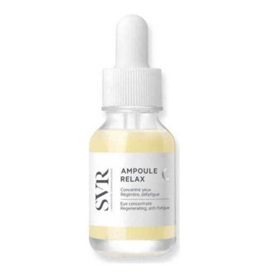 SVR Night Ampoule Relax Eye Concetrate 15 ml göz serumu, oleo-jel gece bakım, post-biyotik formül, pipet uçlu- 1