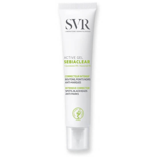 SVR Sebiaclear Active Gel 40 ml siyah nokta ve sivilce karşıtı bakım jeli, yağ dengesi, cilt temizleme ve mat görünüm- 1