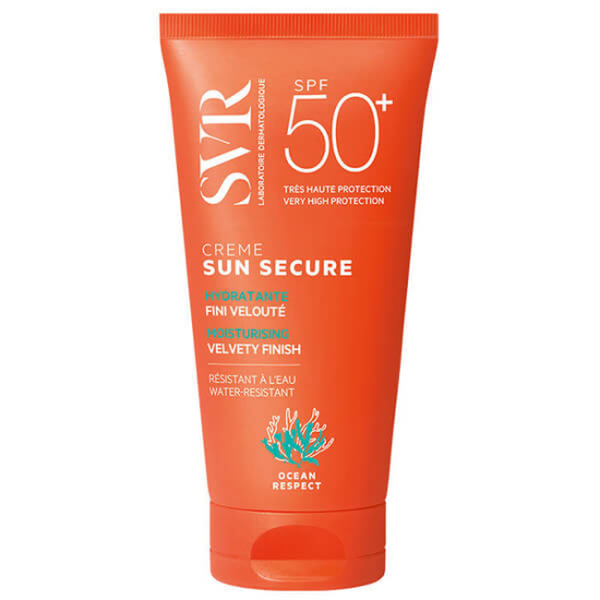 SVR Sun Secure Creme SPF 50 güneş kremi 50 ml, yüz ve vücut için, ince yapılı hızlı emilen, mat görünüm destekli- 1