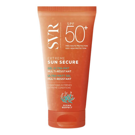 SVR Sun Secure Extreme SPF 50+ Gel Ultra Mat 50 ml güneş kremi, yüksek koruma, yapışkan his bırakmayan hafif jel- 1