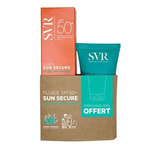  SVR Sun Secure Fluide SPF50 ve Lait Apres Soleil Güneş Sonrası Losyon 50 ml - 1