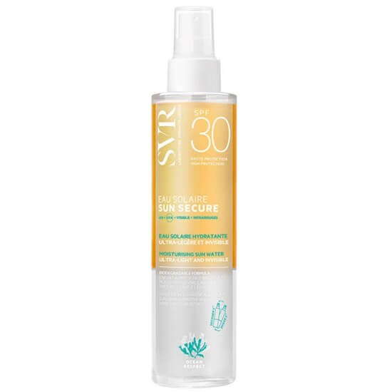 SVR Sun Secure nemlendirici güneş suyu SPF 30 200 ml iki fazlı görünmez his yüz vücut UVA UVB koruma suya dayanıklı- 1