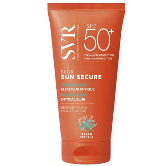 SVR Sunsecure Blur Sans Parfum SPF50+ 50 ml güneş kremi, optik köpük doku, UVA UVB görünür ışığa karşı çok yüksek koruma- 1