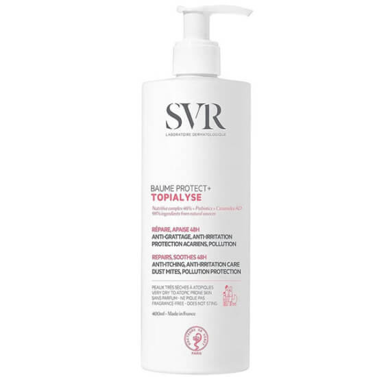 SVR Topialyse Balm Protect 400 ml nemlendirici krem kuru ve çok kuru cilt için Cremides AD koruyucu bariyer bebek çocuk yetişkin- 1