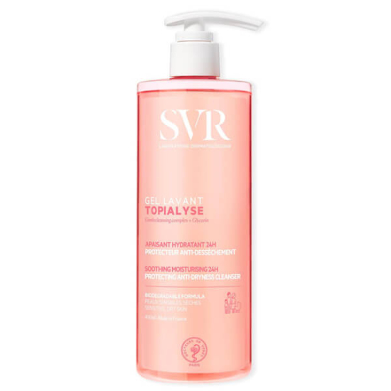 SVR Topialyse Gel Lavant 400 ml temizleyici jel, kuru ve tahriş ciltler için, yüz ve vücut, tüm aile, arındırıcı- 1