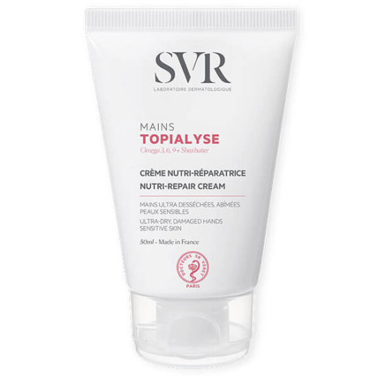 SVR Topialyse Mains el kremi 50 ml shea yağı ve Omega 3 6 9 ile cilt bariyerini güçlendiren nemlendirici- 1