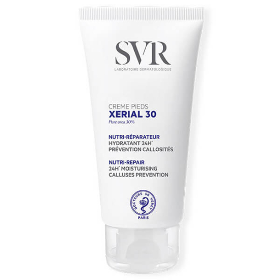 SVR Xerial 30 Pieds ayak kremi 50 ml, kuru ve sertleşmiş topukları yumuşatmaya yardımcı, yağ içermeyen bakım kremi- 1