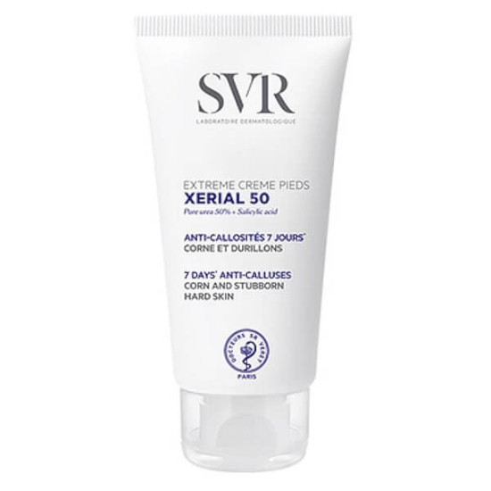 SVR Xerial 50 Extreme ayak kremi 50 ml tüp, kuru ve çok kuru ciltler için, sertleşme ve çatlama karşıtı nemlendirici- 1