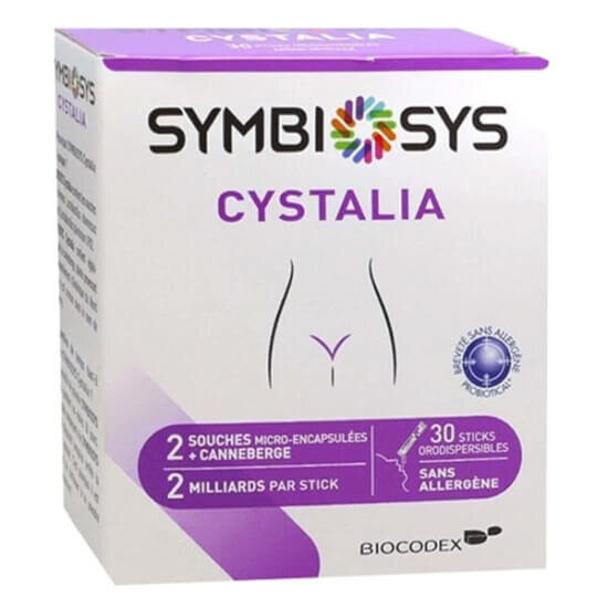 Symbiosys Cystalia 30 stick probiyotik saşe kutusu Lactobacillus rhamnosus R06 Lactobacillus plantarum LP02 cranberry- 1