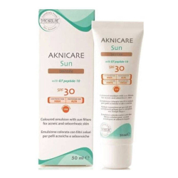 Synchroline - Synchroline Aknicare Sun Teintee SPF 30 50 ML Renkli Güneş Kremi Synchroline - Synchroline Aknicare Sun Teintee SPF 30 50 ML Renkli Güneş Kremi