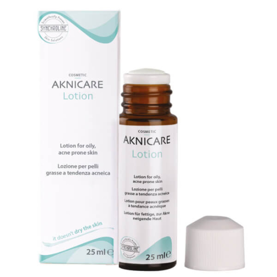 Synchroline Aknicare Treatment Lotion 25 ml akne karşıtı bakım losyonu alkol bazlı solüsyon kendi kendini sterilize başlık- 1