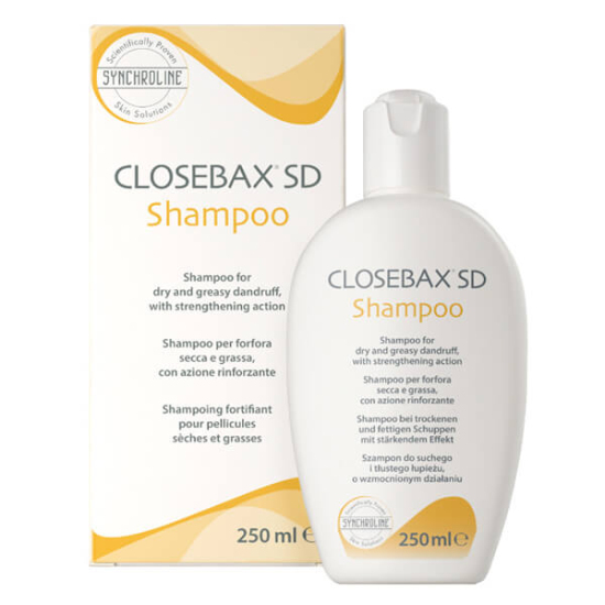 Synchroline Closebax SD Shampoo 250 ml nemlendirici şampuan saç derisi kuruluk ve kepeğe karşı bakım arındırıcı- 1