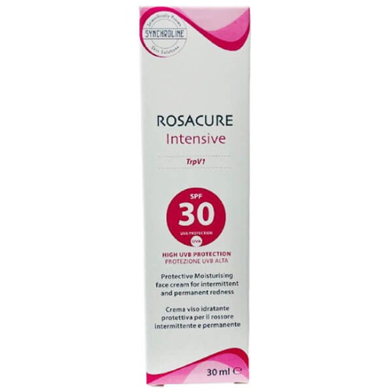 Synchroline Rosacure Intensive Cream SPF 30 30 ml renksiz güneş kremi rozaseli hassas ciltler için- 1