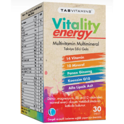 Tabvitamins Vitality Energy 30 Tablet - Tab İlaç
