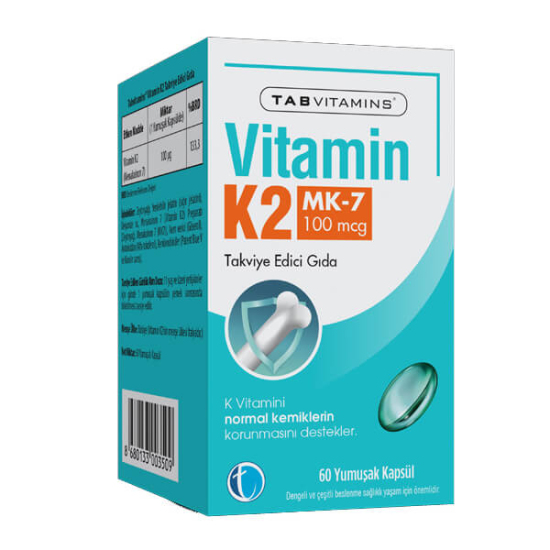  Tabvitamins Vitamin K2 60 Kapsül - 1