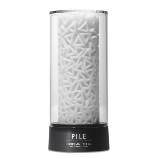 Tenga 3D Pile titreşimli erkek masturbatörü 3D iç doku, ergonomik tutuş, pilli kullanım, siyah gövde- 1