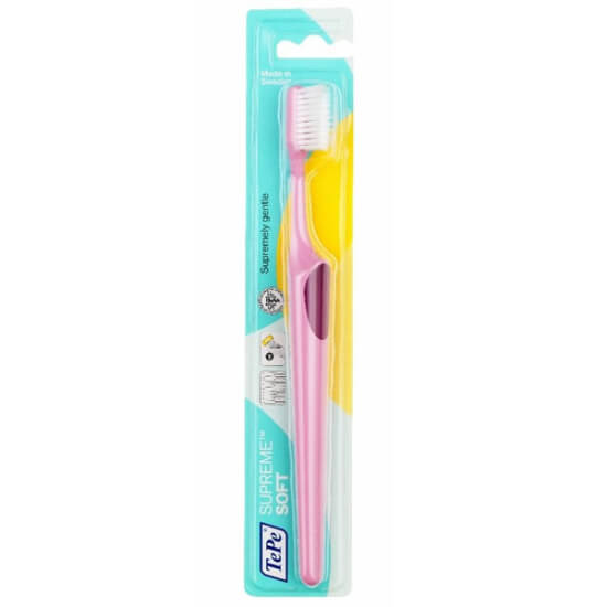 Tepe Supreme Soft Diş Fırçası T132 soft, iki aşamalı uzun kısa kıllı, diş arası ve diş eti kenarı nazik temizlik- 1