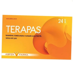 Abfen Farma - Terapas Pastil 24 Adet Karamürver İzlanda Yosunu ve Propolis İçeren Pastil Abfen Farma - Terapas Pastil 24 Adet Karamürver İzlanda Yosunu ve Propolis İçeren Pastil