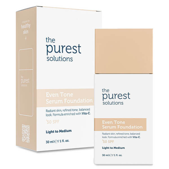  The Purest Solutions Even Tone Leke Karşıtı Serum Fondöten SPF50+ 30 ml Açık Orta Ton - 1