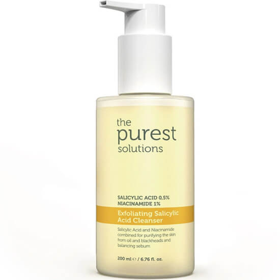 The Purest Solutions Exfoliating Salicylic Acid Cleanser 200 ml salisilik asit ve niasinamid içeren yüz temizleme jeli- 1