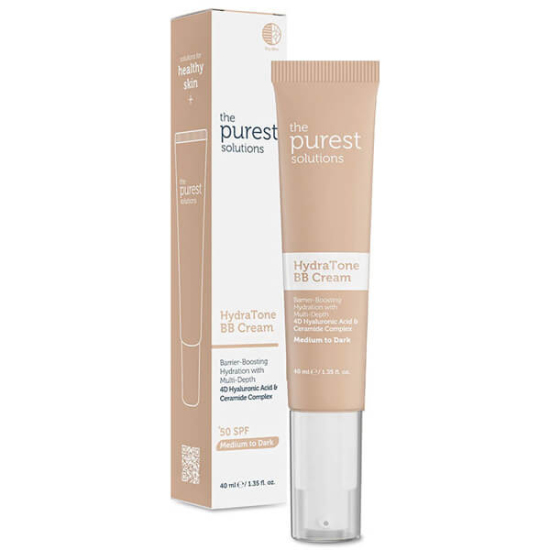  The Purest Solutions Kuru ve Karma Ciltler İçin Yoğun Nemlendirici BB Krem SPF 50+ 40 ml Orta Koyu Ton - 1