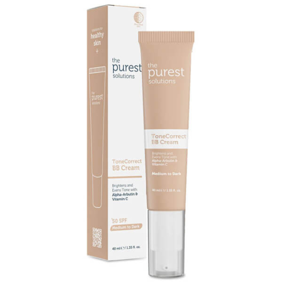  The Purest Solutions Lekeli Ciltler İçin Cilt Tonu Eşitleyici BB Krem SPF50+ 40 ml Orta Koyu Ton - 1