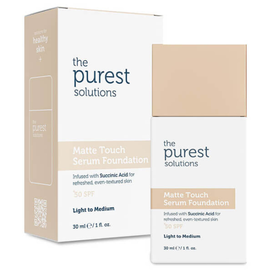  The Purest Solutions Matte Touch Sebum Dengeleyici ve Matlaştırıcı Serum Fondöten SPF50+ 30 ml Açık Orta Ton - 1