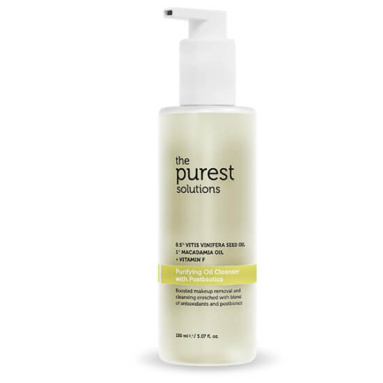 The Purest Solutions postbiyotik içerikli arındırıcı temizleme yağı 150 ml makyaj SPF kalıntısı arındıran çift aşamalı- 1