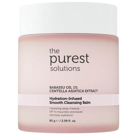 The Purest Solutions Smooth Cleansing Balm 85 gr hassas ve kuru ciltler için babassu ve macadamia yağlı makyaj temizleyici balm- 1
