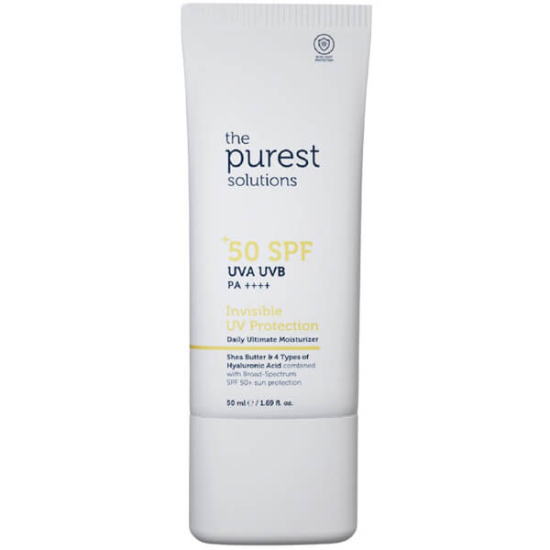 The Purest Solutions Invisible UV Protectin Daily Moisturizer SPF50+ 50 ml görünmez güneş kremi shea butter Pa++++ UVA koruma- 1