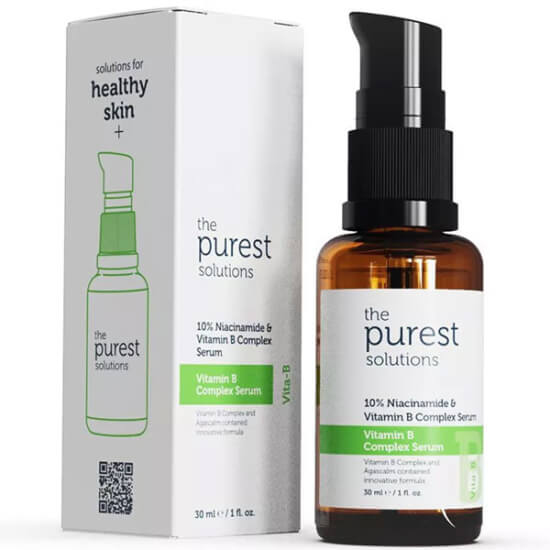 The Purest Solutions %10 Niacinamide Vitamin B Complex Serum 30 ml B1 B2 B5 B6 B7 B9 B12 yüz serumu- 1