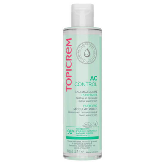 Topicrem AC Purifying Micellar Water 200 ml arındırıcı misel su, makyaj ve kir temizler, fazla sebumu azaltmaya yardımcı- 1