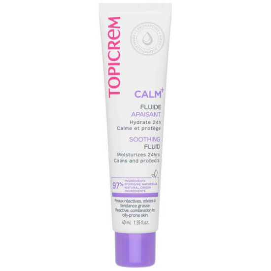 Topicrem Calm Soothing Fluid 40 ml akışkan nemlendirici krem, hassas ve karma ciltler için, allantoin gliserin- 1