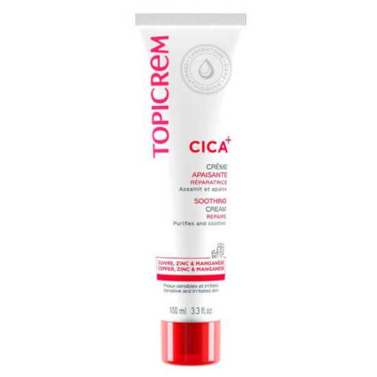 Topicrem CICA Repair Soothing onarıcı yatıştırıcı krem 100 ml bakır çinko manganez hyaluronik asitli yüz vücut- 1