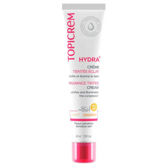 Topicrem Hydra Tinted Radiance Cream SPF 50 40 ml renkli krem gliserin biyo aktif su UVA UVB filtreleri ile nemlendirir- 1