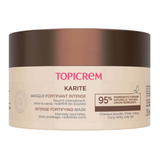 Topicrem Karite İntense Fortfying Mask 250 ml karite yağı ve amla özlü saç maskesi kuru kırılgan saçlar için- 1